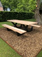 picknicktafel stalen x poten