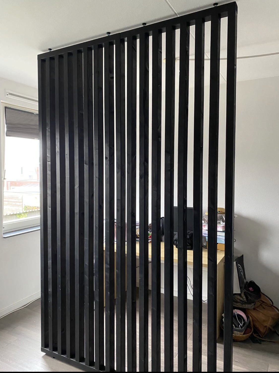 Room Divider Robuust - Louvre Verticaal - Op Maat - Afbeelding 10