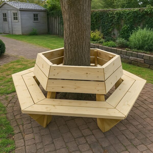 Boombank met rugleuning
