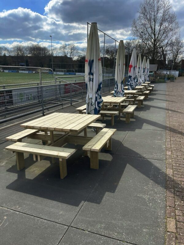 Picknicktafel Vuren Vierkant - Afbeelding 2