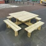 Picknicktafel Vuren Vierkant