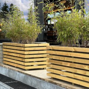 Houten plantenbak op maat