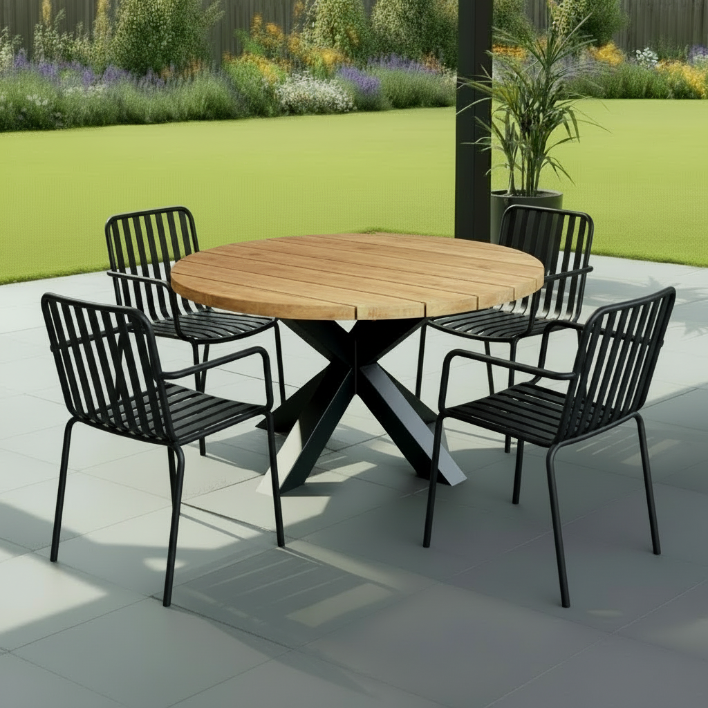 Tuintafel Rond Ronde Tuintafel Douglas – WP Wood Productions